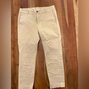 J. Crew Ankle Khaki Pants